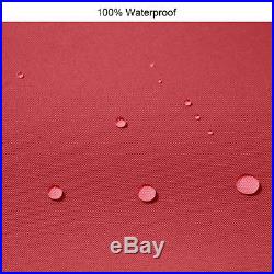 Quictent Silvox 8'x8'EZ Pop Up Canopy Gazebo Party Tent Red 100% Waterproof