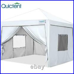 Quictent White 8'x8' Outdoor Pop Up Canopy Party Folding Patio Gazebo Tent Shade