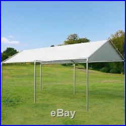 Quictent White Heavy Duty 10x20 Carport Garage Outdoor Portable Car Tent Shelter