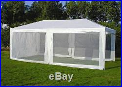 Quictent10'x20'Screen House Party Wedding tent Canopy Gazebo with Mesh Sidewall