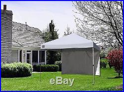 Quik Shade Commercial C100 10'x10' Instant Canopy with Wall Panel White