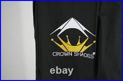 ROWN SHADES 10x10 Pop Up Canopy w 1 Removable Sidewall 4 Ropes 8 Stakes Gray
