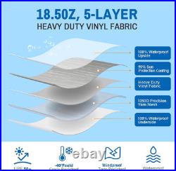 RV Awning Fabric Replacement(11'2 Fabric) Heavy Duty 18.5Oz Vinyl Camper Awning