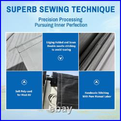 RV Awning Fabric Replacement(14'2 Fabric) Heavy Duty 18.5Oz Vinyl Camper Awning