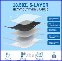 RV Awning Fabric Replacement(14'2 Fabric) Heavy Duty 18.5Oz Vinyl Camper Awning