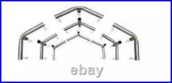 RV Carport Frame OD 1-1/2 Metal TubePipe Fittings for 10/12/14/16/18/20x20' 9pc