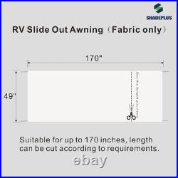 RV Slide Out Awning Fabric Replacement RV Slide Topper Universal Slide Topper Aw