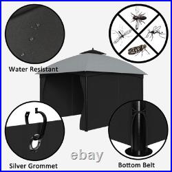 Replacement 10'x10' Gazebo Curtains Waterproof, Universal Privacy Shade Curta