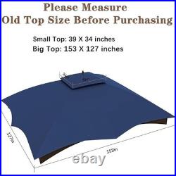 Replacement Canopy 10x12FT Gazebo Waterproof UV-Protection Polyester Fabric New