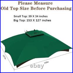 Replacement Canopy 10x12FT Gazebo Waterproof UV-Protection Polyester Fabric New
