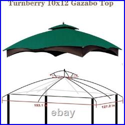 Replacement Canopy 10x12FT Gazebo Waterproof UV-Protection Polyester Fabric New
