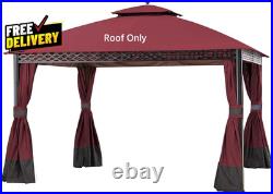 Replacement Canopy Cover for 10x12 Oakmont Pinehurst Gazebo Burgundy
