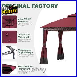 Replacement Canopy Cover for 10x12 Oakmont Pinehurst Gazebo Burgundy