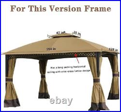 Replacement Canopy Cover for Windsor Gazebo L-GZ717PST-C, 810213583, (Beige)