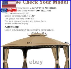 Replacement Canopy Cover for Windsor Gazebo L GZ717PST C South Hampton Gazebo
