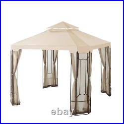 Replacement Canopy Top Cover Set 10 ft. X 10 ft. Cottleville Gazebo Fabric Beige