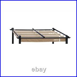 Replacement Canopy Top Fabric for 10x10 Ft Outdoor Patio Retractable Pergola Sun