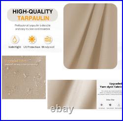 Replacement Canopy Top Fabric for 10x10 Ft Outdoor Patio Retractable Pergola Sun