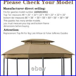 Replacement Canopy Wilson Fisher Jefferies Gazebo A101013211 Waterproof Fabric