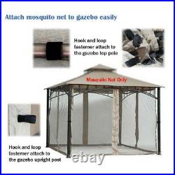 Replacement Mosquito Netting for Gazebo 10ftx12ft (Gazebo Mosquito Net Only)