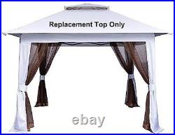 Replacement Top for The Gazebo Frame in The Drawing, Canopy Frame 13x13 White