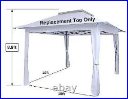 Replacement Top for The Gazebo Frame in The Drawing, Canopy Frame 13x13 White