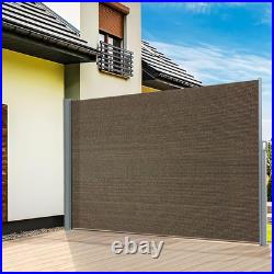 Retractable 71'' X 118'' Side Awning Waterproof Outdoor Privacy Screen (Mocha)