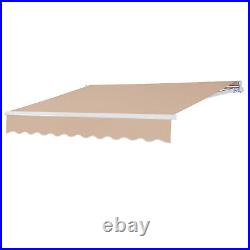 Retractable Awning, Outdoor Patio, Aluminum Alloy Bracket Polyester Cloth 38 Ft