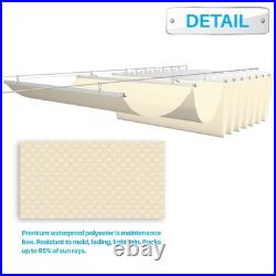 Retractable Canopy Cover Awning Shade Wire for Roofing Yard Patio Waterproof