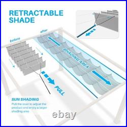 Retractable Canopy Cover Awning Shade Wire for Roofing Yard Patio Waterproof