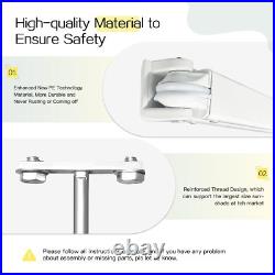 Retractable Patio Awning Sun Shade Cover with Manual Crank Handle, Multiple Sizes