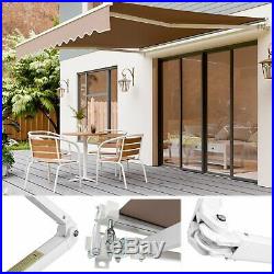 Retractable Patio Awning Sunshade Anti-UV Deck for Courtyard Balcony Shop Cafe