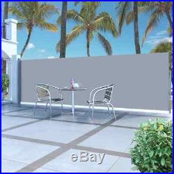 Retractable Side Awning 63x196.9 Privacy Screen Retractable Fence Shade Blind