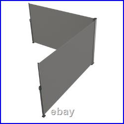 Retractable Side Awning 71''x 236'' Patio Screen Fence Divider Fencing