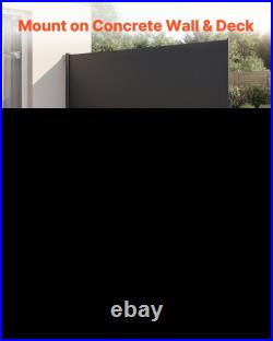 Retractable Side Awning, Outdoor Privacy Screen Room Divider