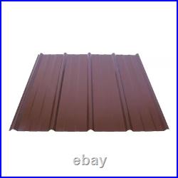 Ribbed 3/4 In. X 3 Ft. X 12 Ft. 29-Gauge Galvanized Steel Roof/Wall Panel Brown