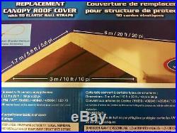 Roof Cover Top Replacement for Costco Carport Canopy Shelter Canvas 10' x 20