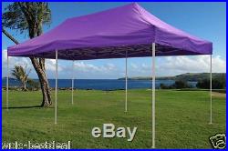 SALE $$$ 10' x 20' Pop Up Canopy Wedding Tent Gazebo EZ Purple E Model