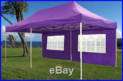 SALE $$$ 10' x 20' Pop Up Canopy Wedding Tent Gazebo EZ Purple E Model