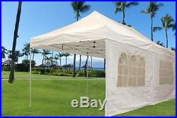 SAVE $$$ 10'x20' Enclosed Pop Up Canopy Party Folding Tent Gazebo White E