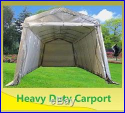 SAVE $$$ Carport 24'x13' Grey White Garage Storage Canopy Shed
