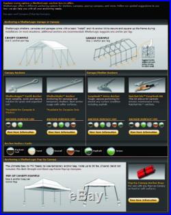 SHER-26180-ShelterLogic Canopy Enclosure Kit, 18x40-Feet, White