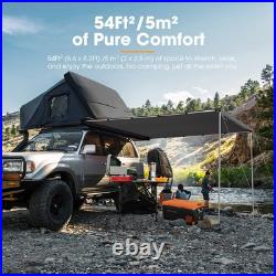 San Hima Pull-Out Side Awning 6.6ft x 8.2ft Telescoping Poles 54ft² Car Shade