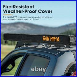 San Hima Pull-Out Side Awning 6.6ft x 8.2ft Telescoping Poles 54ft² Car Shade
