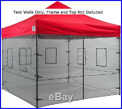 Screen Walls for Big Tent Food Screen Mesh Walls Sidewall Kit for Canopy 10X10