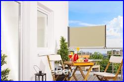 Senkrechtmarkise Balkonmarkise 80 x 300 UV-Schutz Sichtschutz Sonnenschutz