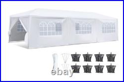 Serenelife Pop Up Canopy Tent 10x30 Portable Commercial Instant Shelter White