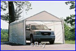 Shelter Logic 12 x 20 Outdoor Canopy Enclosure Kit Carport and Shelter Wrap