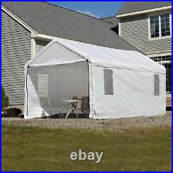 ShelterLogic 10' x 20' White Enclosed Outdoor Canopy