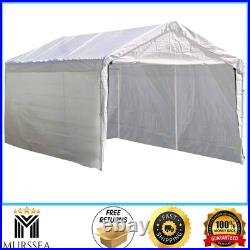ShelterLogic 10x20 Sidewall & Door Kit White UV Waterproof for Max AP Canopy